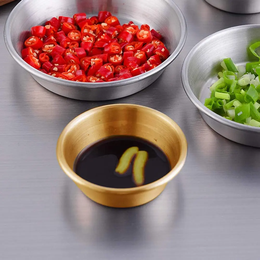 10Pack Stainless Steel Sauce Dish, Seasoning Dishes, Premium Sushi Dipping Bowl Saucers, Mini Metal Ramekins