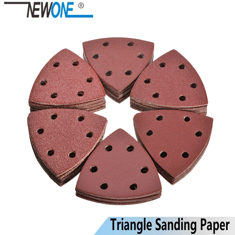 NEWONE Finger/Triangle Sanding paper 60/80/120/180/240 grit for oscillating tool pad sanding grinding polishing