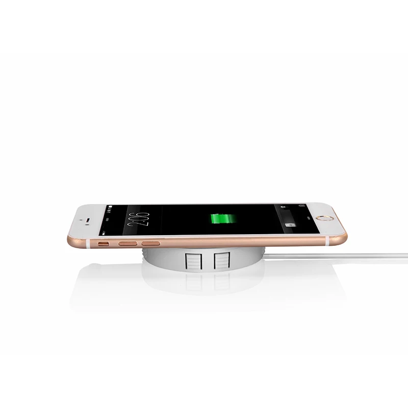 Invisible Wireless Charger QI Desk Embeded Fast Charging for Pad Iphone 11 X Samsung Xiaomi Easy Installation Quick Charger