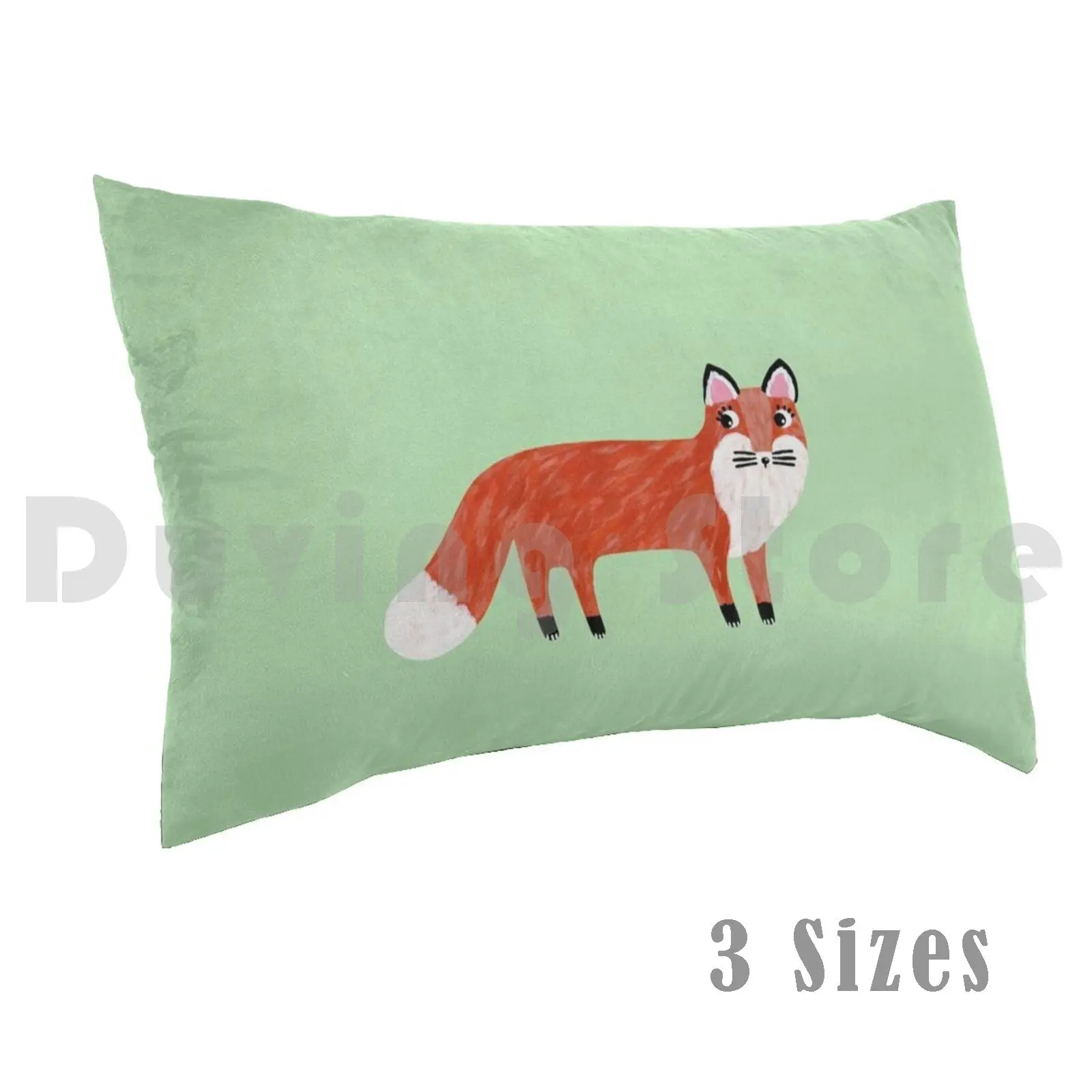 Red Fox Pillow Case DIY 50*70 Fox Painted Red Fox Fox Foxes Fox Home Foxy Fox Illustration Cunning Fox Sly