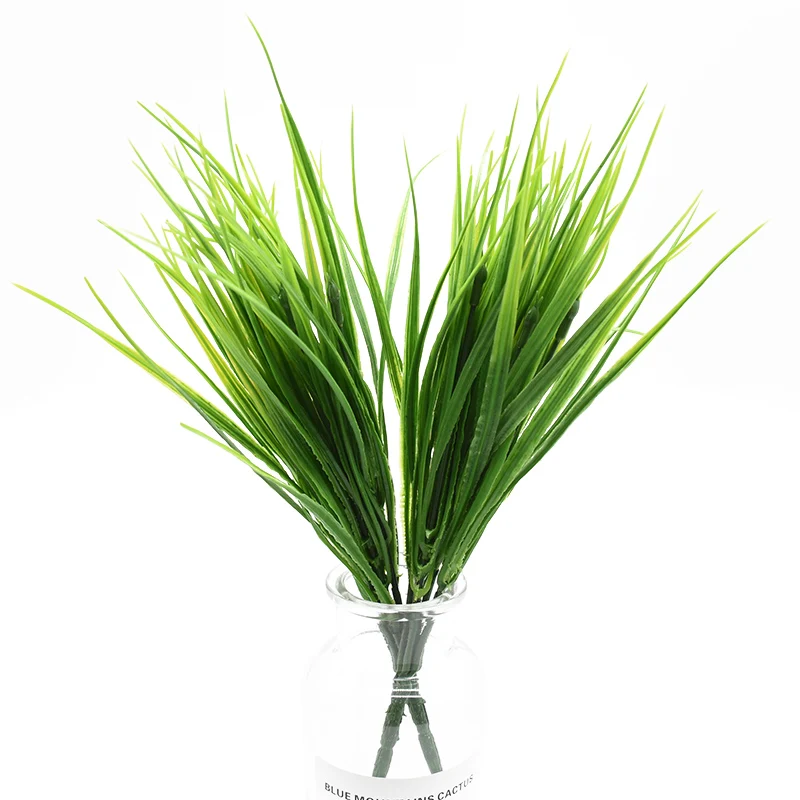 Heißer Verkauf Kunststoff Gras Haushalts Produkte Vase Für Wohnkultur Weihnachten Handwerk Versorgung Hochzeit Dekorative Blume Künstliche Pflanzen – Detail 4