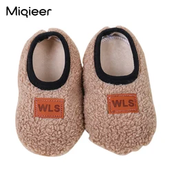 Winter Kinder Boden Schuhe Für Baby Hausschuhe Infant Kleinkind Plüsch Warme Jungen Mädchen Weiche Anti-slip Nursey Indoor Schule kinder Schuhe