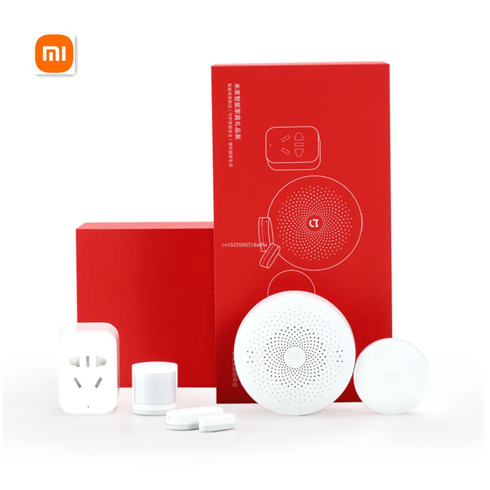 Xiaomi Mijia Smart Home Family Suit Kit Gateway Window Door Sensors Body Sensor Wireless Switch Zigbee 5 in1 Security Smart Kit