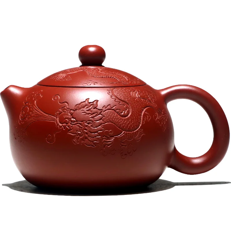 Yixing purple clay teapot, pure handmade teapot, household pan Ye Dahongpao, Youlong Xishi, 230cc