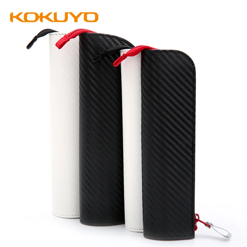 

Impression of Japan's KOKUYO City, Self-supporting Storage Pencil Case, Carbon Fiber Pattern WSG-PCU12