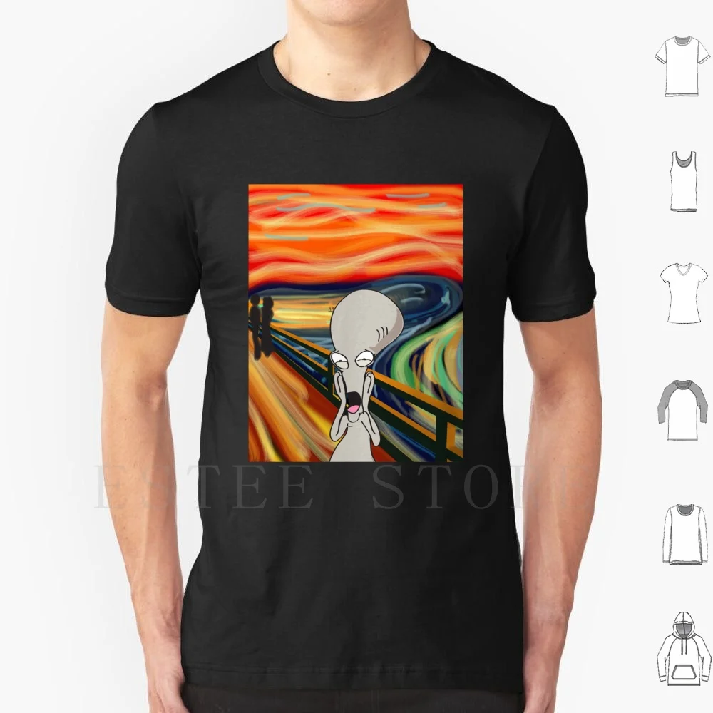 Safe Scream , The Scream , Painting , Edvard Munch T Shirt DIY Big Size 100% Cotton Ten Hun Comic Anime Awesome Mixtape Tape