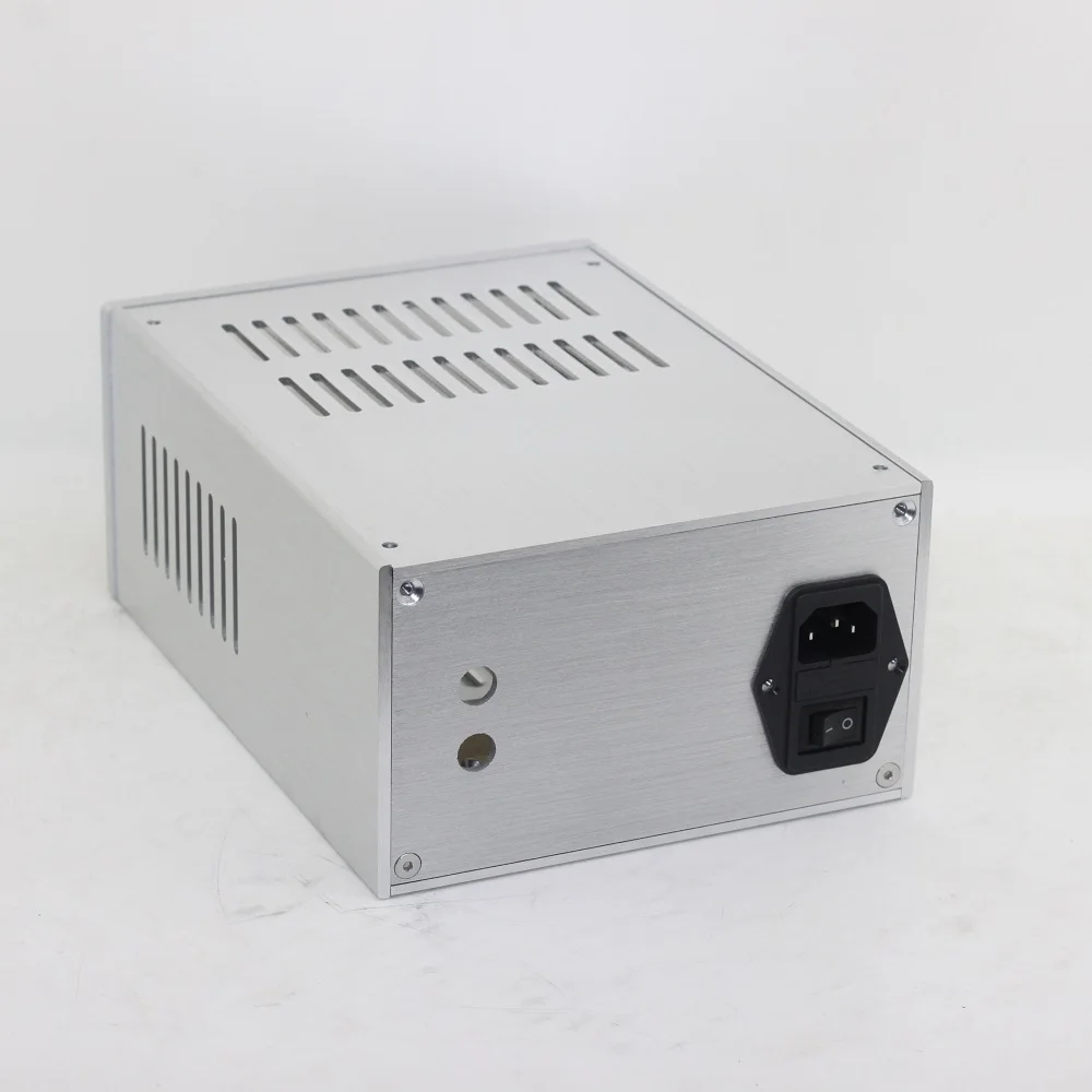 W168 H100 L229 Front Window Aluminum Amp Enclosure DIY WCF Tube Amplifier Case Headphone Chassis Decoder Vent Mini Size PSU Rear