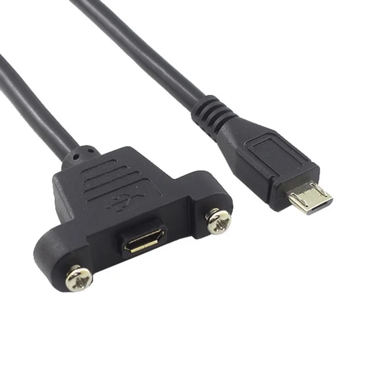 Cavo dati USB 2.0 tipo a USB 3.0 1 Cavo dati femmina da 2 porte a 9 pin con connettore da 2,54 mm Con fori per montaggio a pannello a ve