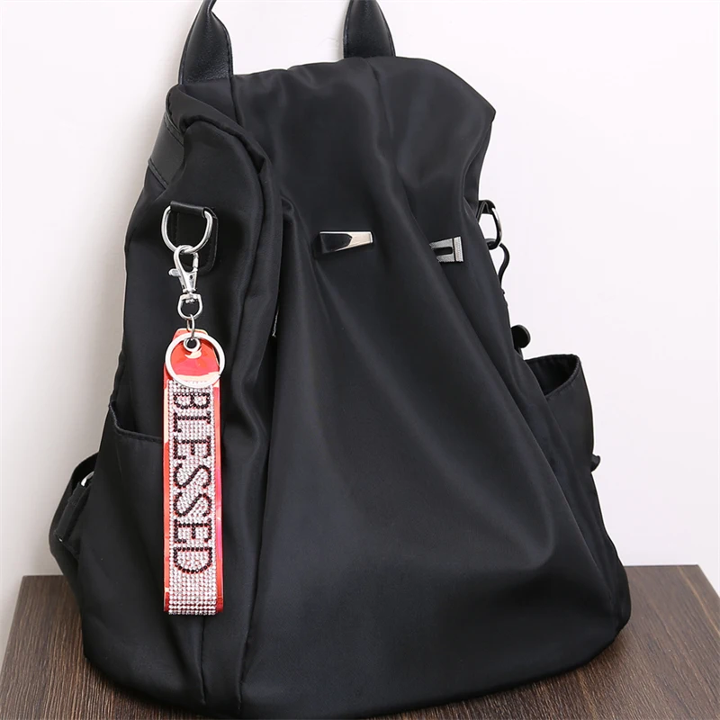 WeSparking Shiny Bling Diamond Wrist Strap Keychain Fashion Bag Outdoors Accessories For Women Teens Free Shipping Item