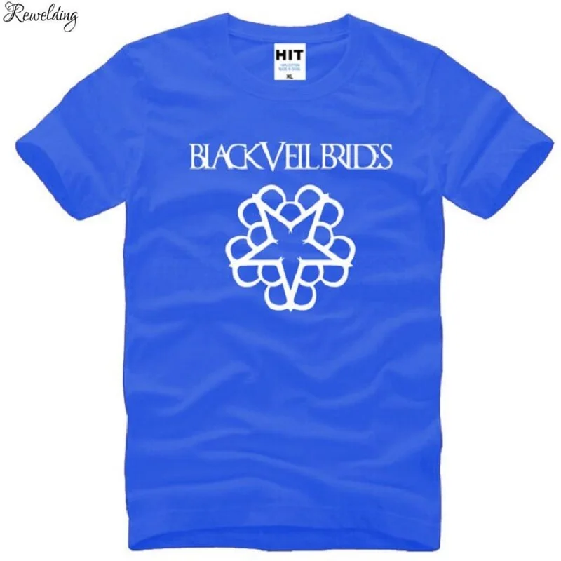 New Black Veil Brides T Shirts Men Hardcore Punk T-shirt Short Sleeve Cotton O-neck Rock Roll Band Tee Tops Summer Style