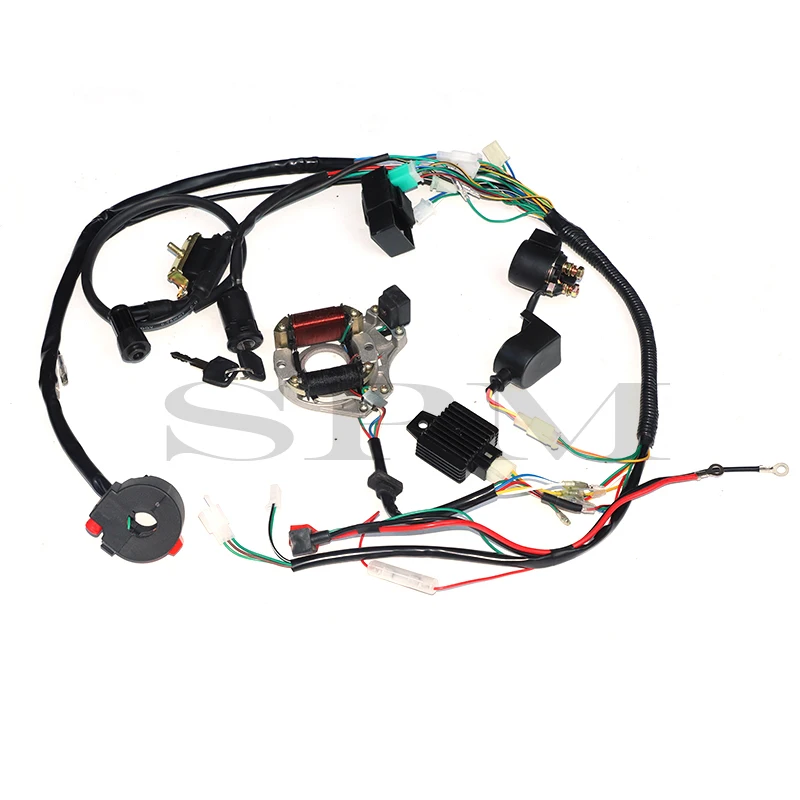 

120 DC full wave coil bus clamp electric device wiring harness combination ATV off-road motorcycle