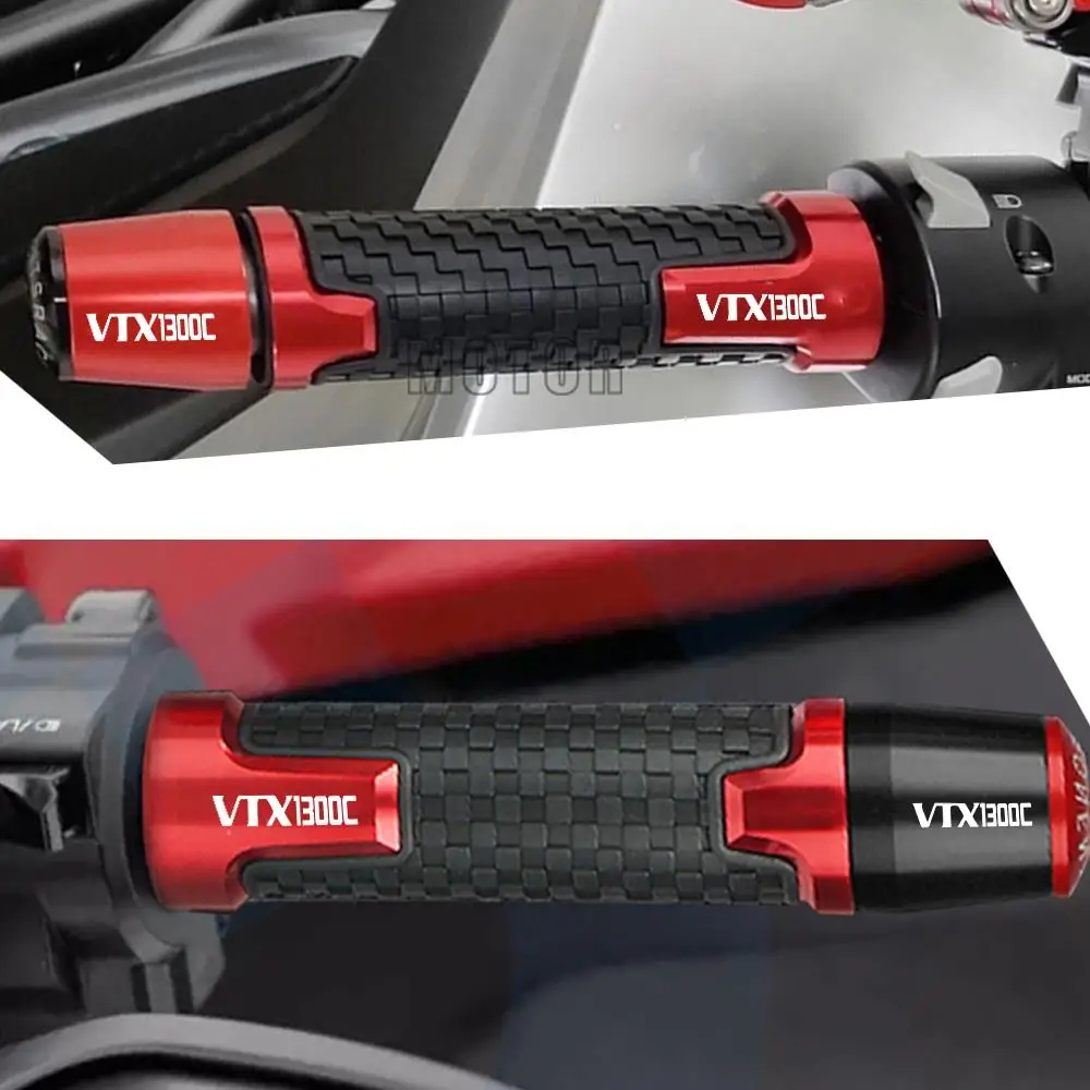 7/8'' 22mm VTX1300 For HONDA VTX1300C VTX 1300 C 2004 2005 Motorcycle CNC Aluminum Hand Grips Handle Bar Handlebar Grip End Plug