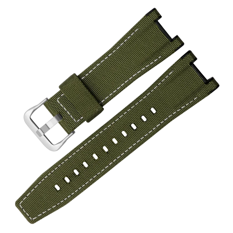 For G-SHOCK GST-W120L S130L S310 B100 leather nylon canvas watch strap watchband accessories