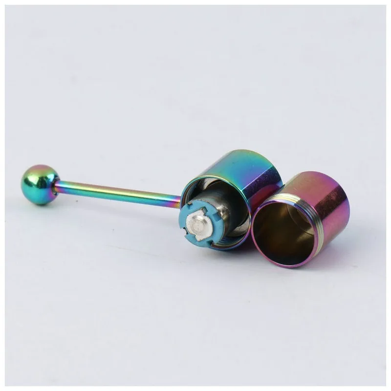 1Pcs New Vibration Tongue Nail Stainless Steel Personalized Human Body Piercing Jewelry Vibration Tongue Ring Body Piercing