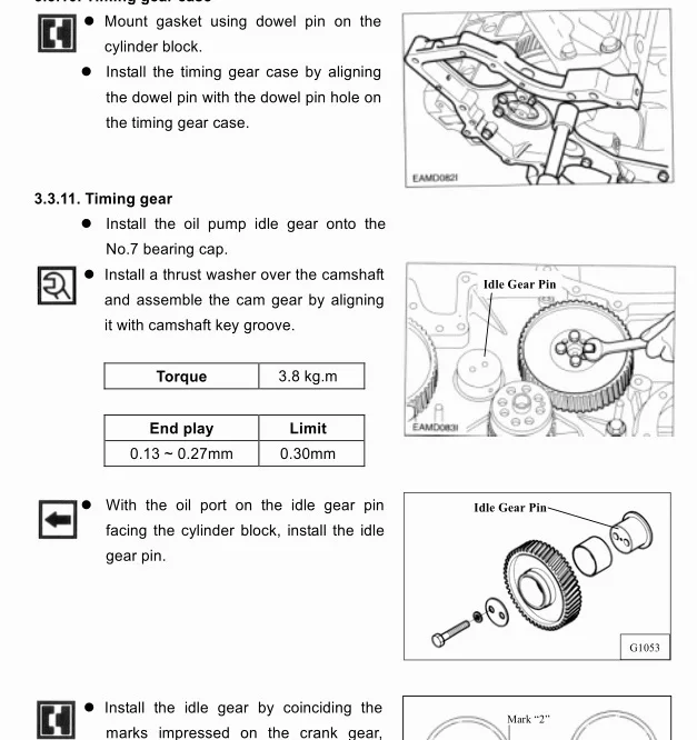 

Daios Doosan Diesel Engines Service and Maintenance Manual, PDF