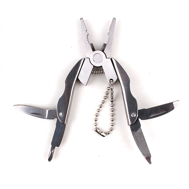 Everyfit Portable Multi Function Folding Pocket Tools Plier Knife Keychain Screwdriver