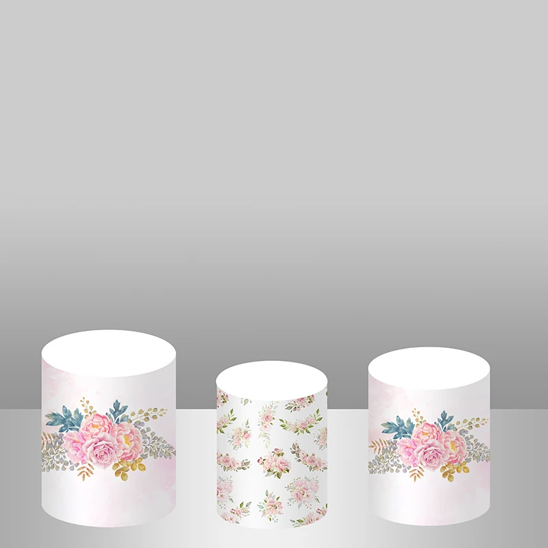 Fondo de fiesta de cumpleaños de mariposa para niñas, Hada, mariposas, princesa Floral, fondo redondo de una fiesta, cubierta circular elástica