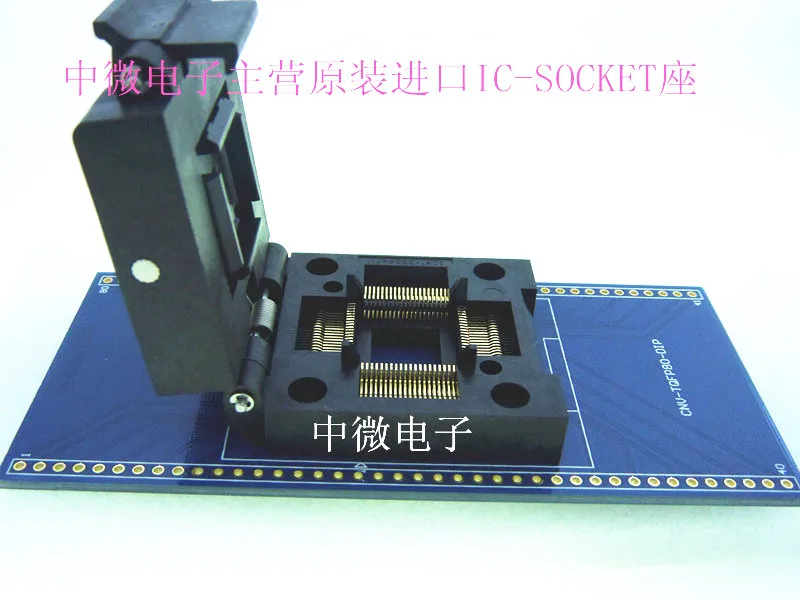 Toma de programación de prueba de asiento ardiente, Ic51-0804-711tqfp80 / Dip80