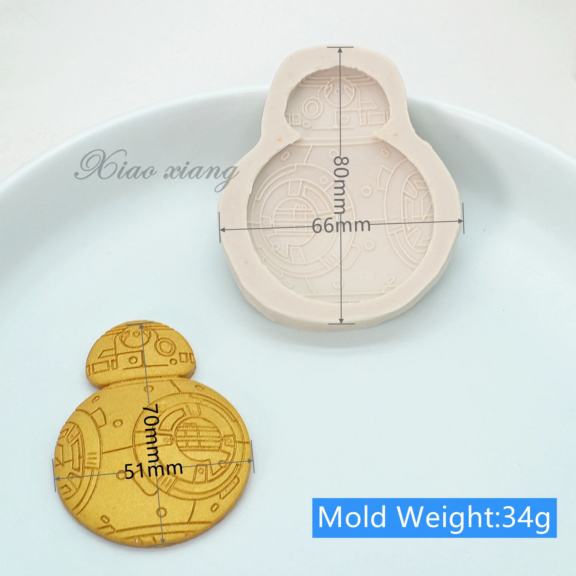 robots silicone mold Resin kitchen Baking tools DIY chocolate cake dessert bread fondant mold for  Cake Decorating Tools M807