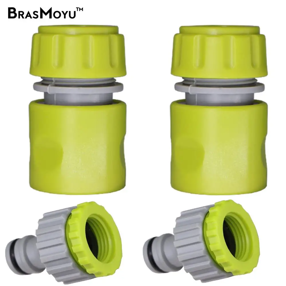 

20 Pieces Of 1/2'' 3/4'' Standard Quick Connectors Faucet Hose Adapting Piece Garden Watering And Irrigation Coupling Adapter