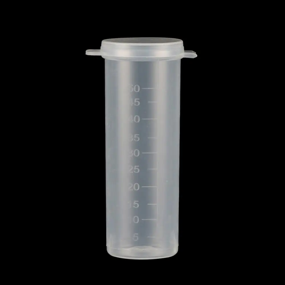 50ml Drüse Kappe Round Bottom Kreisel Rohr mit Skala Labor Analyse Probe Fläschchen Container Labor Liefert 10 Pcs