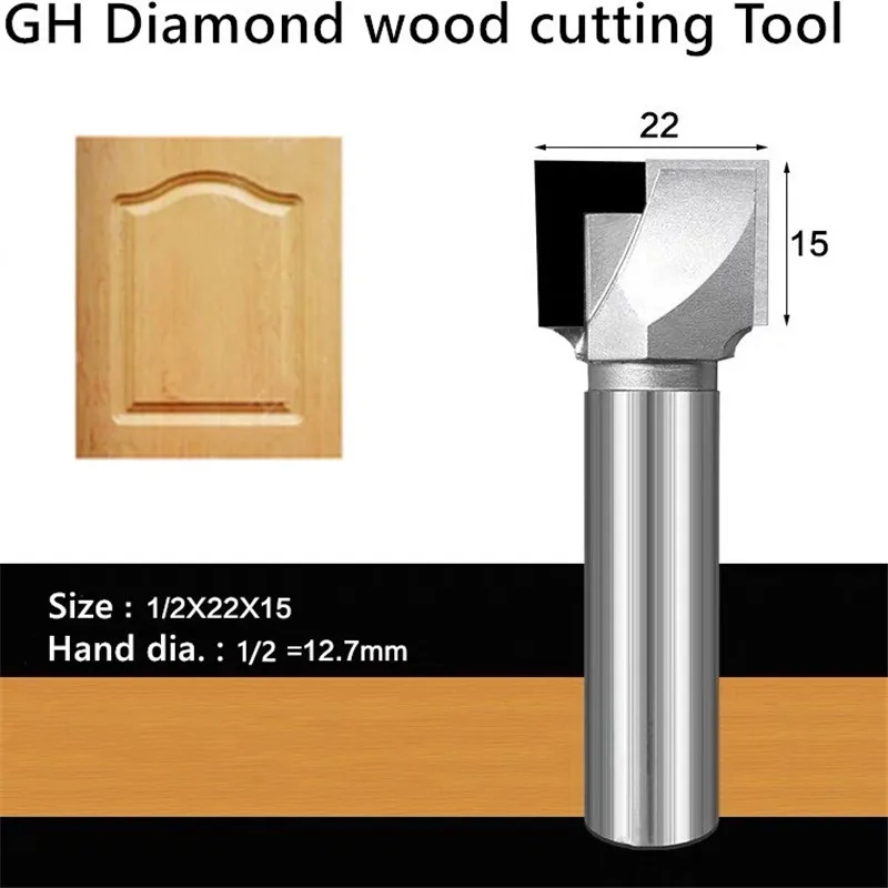 Diamant-Holzbearbeitungswerkzeug PCD Schaftfräser für CNC-Holzbearbeitung T-Nut-Fräser Bohr- und Gravierschneider – Detail 5