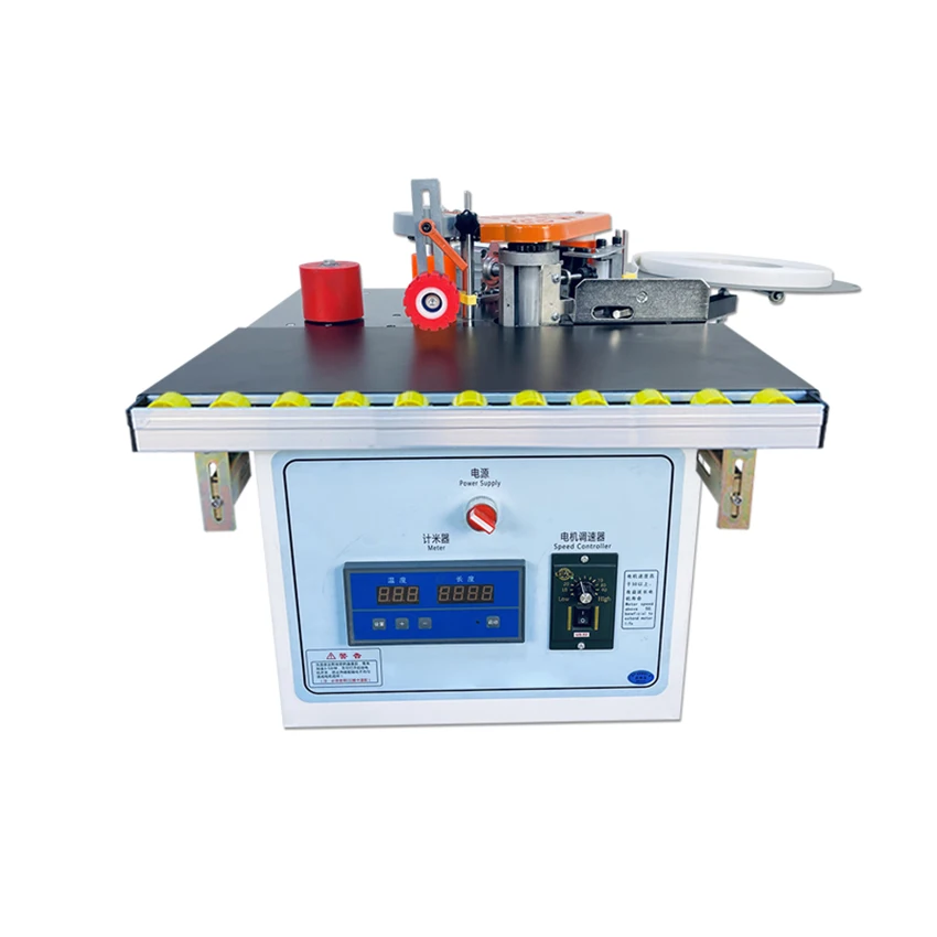 

220V 1100W Manual Edge Banding Machine Automatic Edge Cutting Machine Household Double-sided Glue Woodworking Banding Machine