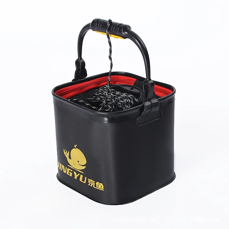 EVA Fishing Bucket Folding Portable Collapsible Multifunctional Fish Live Bait Container for Fishing Accessories fishing tackle