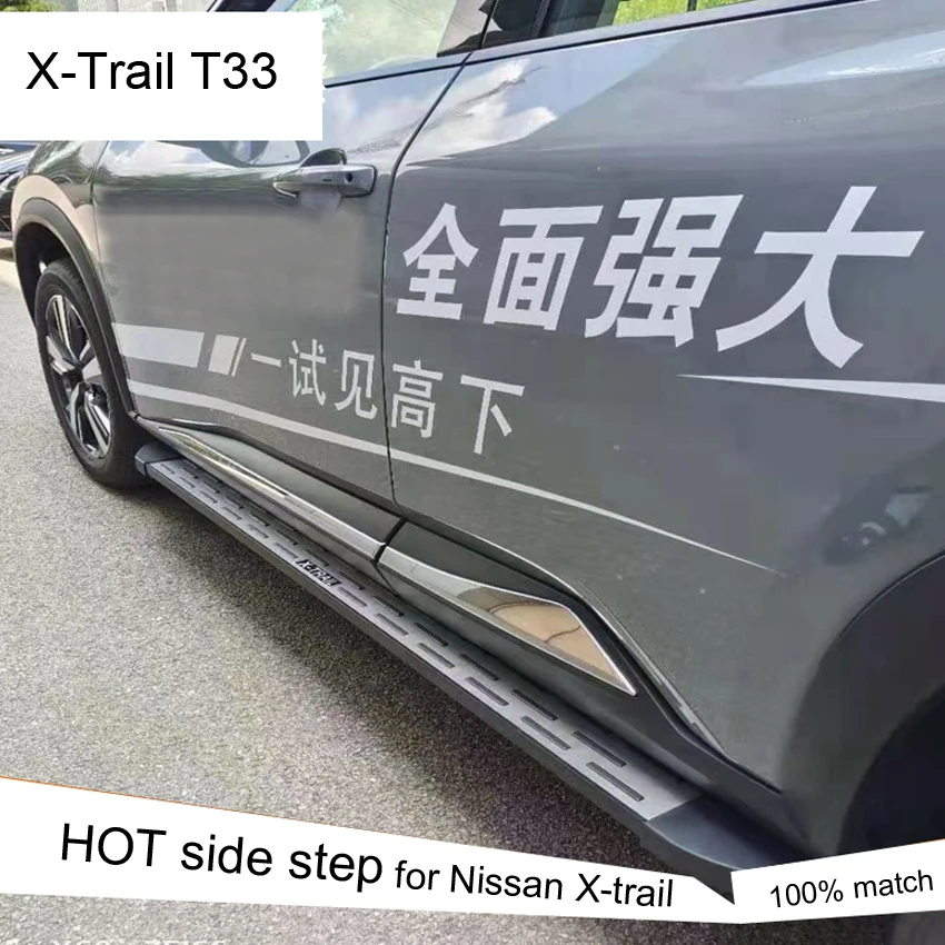 Nissan x-trail用サイドステップバーランニングボード,頑丈で耐久性が