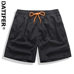 Datifer New Arrival Swimming Shorts Men Solid Color Nylon Breathable Mesh Liner Sports Plus Size Bermudas Masculina Swimsuits