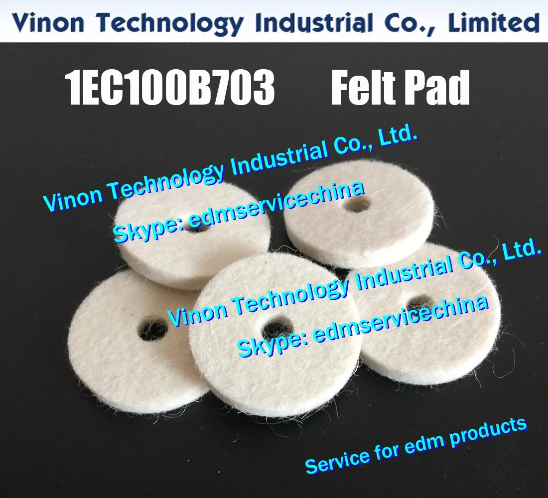 (5pcs/bag) 1EC100B703 edm Felt Pad MA402 Upper & Lower 1EC.100B.703 for Makino EDM U series,EC32,EC64,EU64,SP43 series