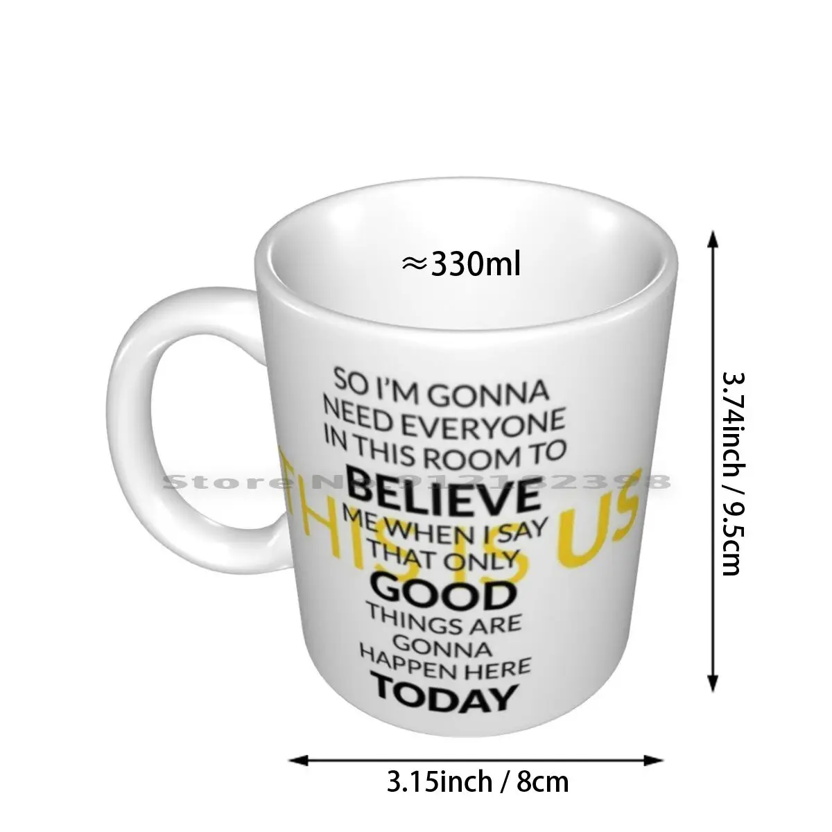 This Is Us - Believe Good Things , Black Ceramic Mugs Coffee Cups Milk Tea Mug This Is Us Jack Pearson Believe In Good Believe