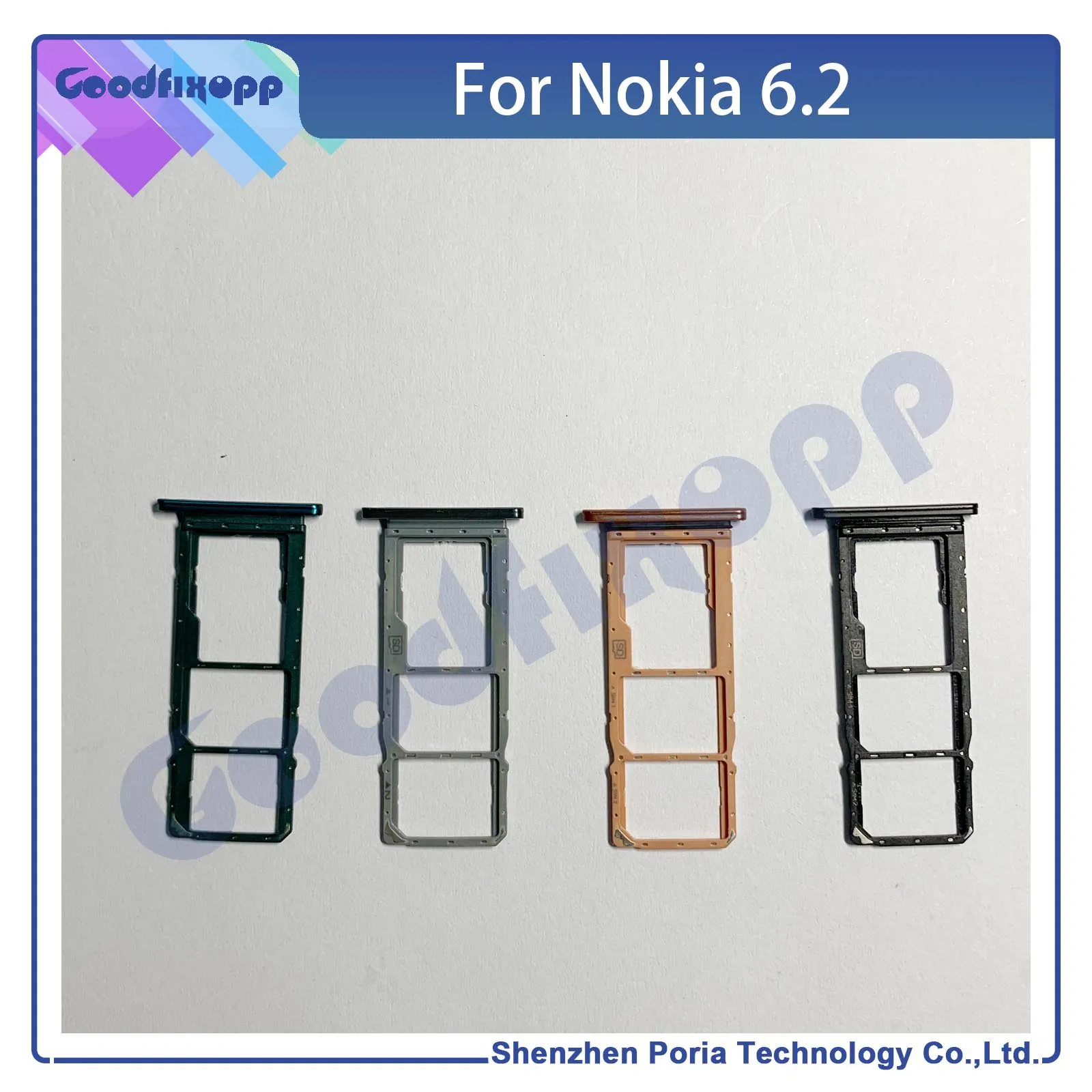 For Nokia 6.2 7.2 SIM Card And Adaptors Take The Chip Tray Support Cassette-Replacing Housing Repair Parts SD Card Slot