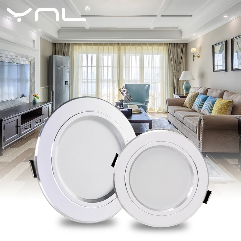 Recessed Round LED Downlight 18W 15W 12W 9W 5W LED Ceiling Lamp AC 220V-240V Indoor Lighting Warm White Cold White