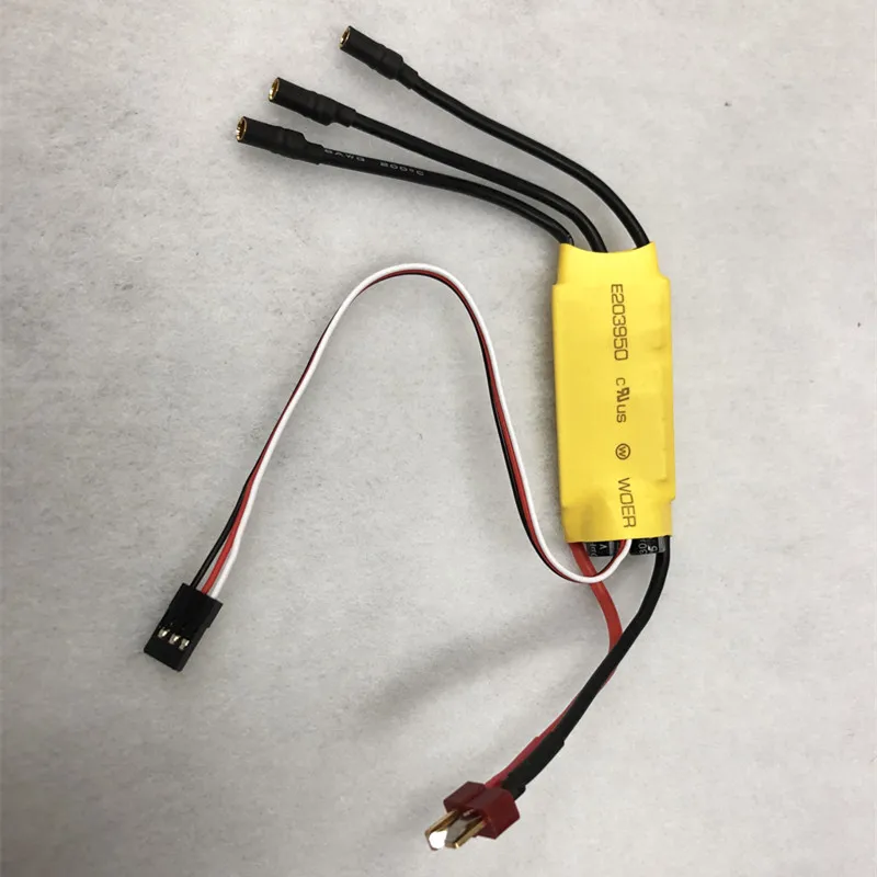 RC dört pervaneli helikopter/sabit kanatlı uçak 30A fırçasız ESC Motor elektrik hız kontrol cihazı 2-3S Lipo DIY arabalar kontrol T fiş