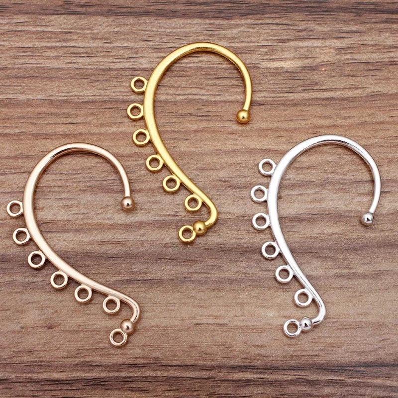 20Pcs Oor Manchet Wrap Lange Ketting Kwast Oorbellen Diy Dangle Ear Crawler Oorbellen Niet-Piercing Sieraden Maken handgemaakte