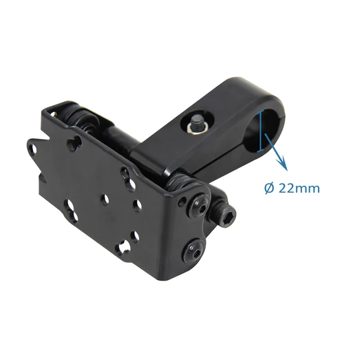 Imagen 2 del producto Universal nuevo para manillar de Ø 22mm nuevo soporte negro para teléfono de motocicleta GPS con abrazadera para manillar