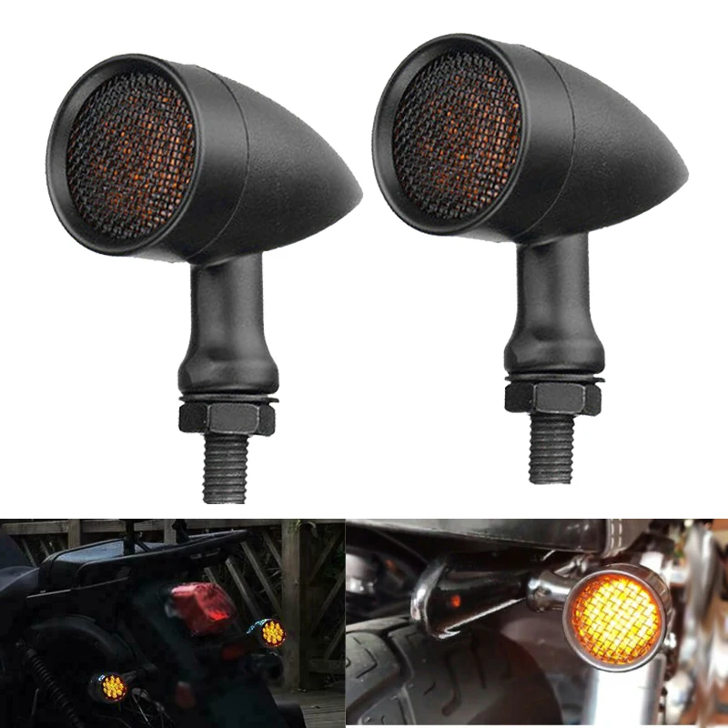 

2 PCS LED Motorcycle Bullet Turn Signal Light for Harley Night Train FXSTB XL Sportster 1200 883 Iron Custom Road Glide Street