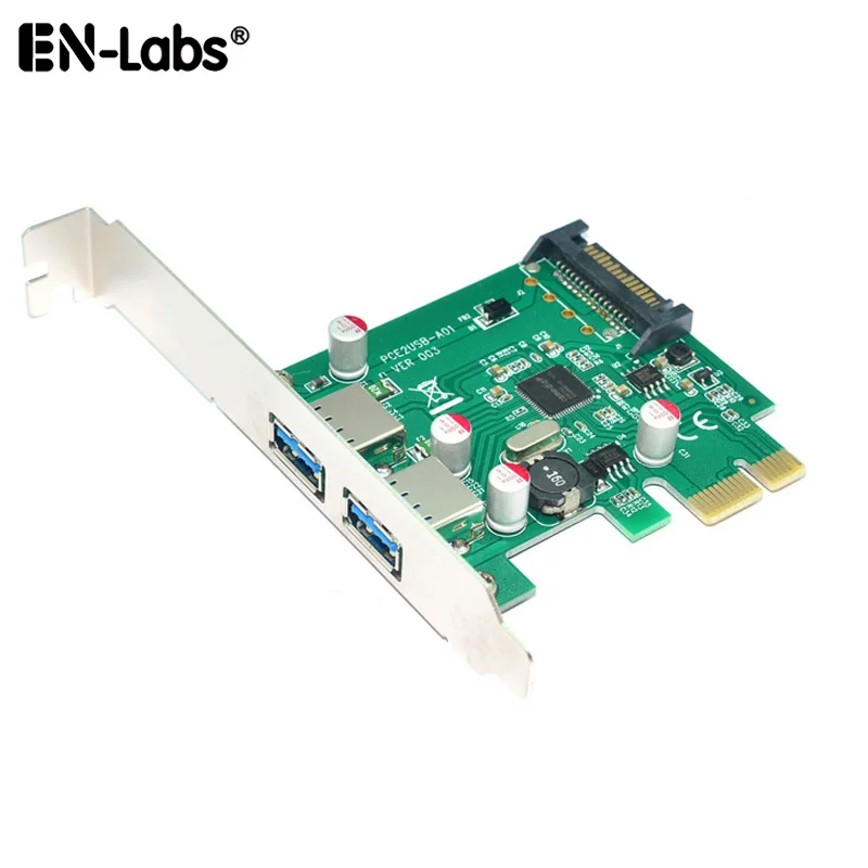 

PCIe to USB 3.0 Expansion Card,PCI Express PCI-e to 2/4 Ports USB3 Female Expander Hub Add On Controller, Power by Molex/SATA