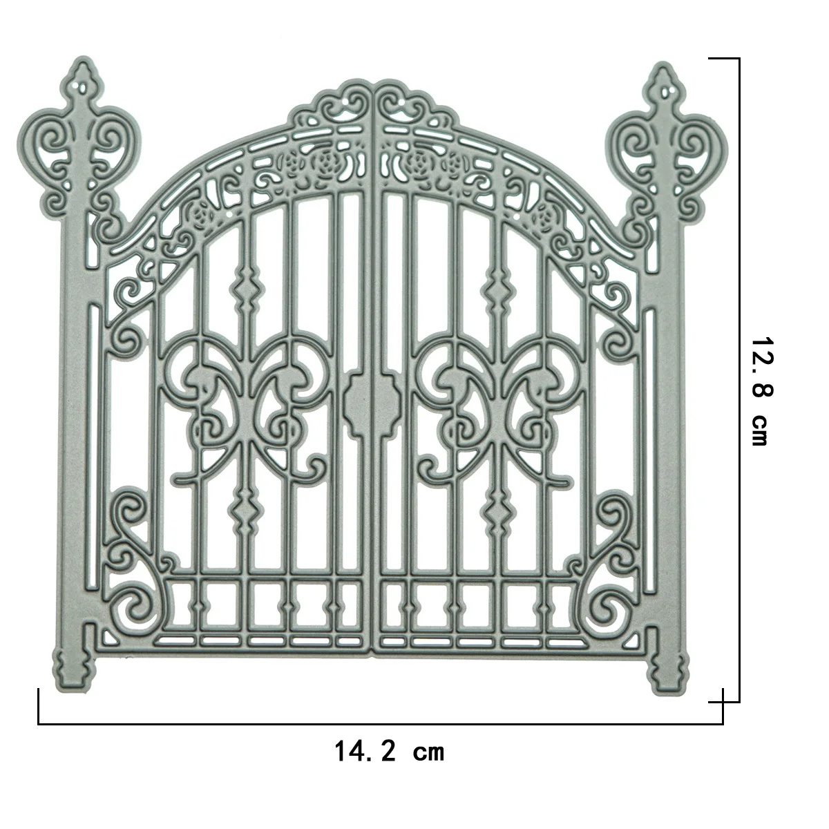 ขนาดใหญ่ขนาด Iron Gate รูปร่างซองจดหมายตัดโลหะตาย Scrapbooking DIY การ์ดอวยพร Border Punch Stencil