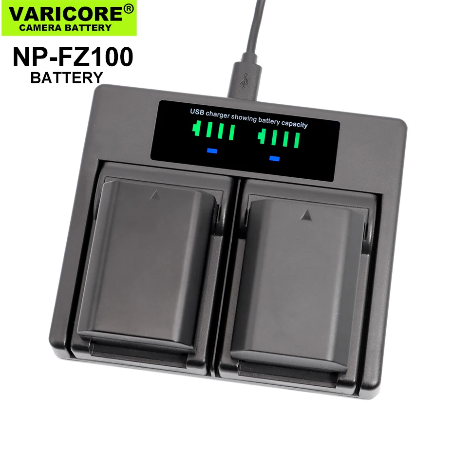 VariCore Camera battery 8.4v 2000mAh A7 M3 Micro single NP-FZ100 for A7R4 A7R3 7RM3 A7RIII ILCE-9 A9M2 A7S3 Digital batteries