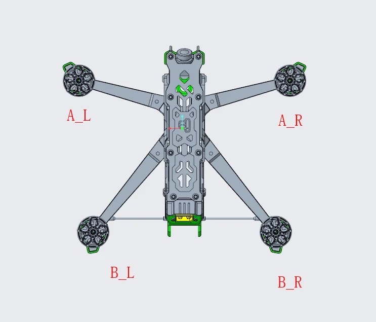 iFlight Nazgul Evoque F5 F5X/F5D FPV Frame Replacement Part for side plates/middle plate/top plate/bottom plate/arms/screws pack