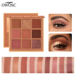 9 Color Eyeshadow Marble Dish Eye Makeup Waterproof Mineral Powder Shimmer Eye Shadow Make up Palette Cosmetics For Women