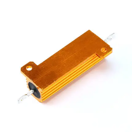 50W 100W Aluminum Power Metal Shell Case Wirewound Resistor 0.01R ~ 100K 1 4 6 8 10 20 200 500 1K 10K ohm resistance RX24 DSSRQI