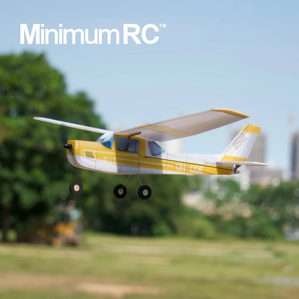 MinimumRC Kit Yellow Cessna152 360mm Wingspan 3 Channel Trainer Fixed-wing RC Airplane Outdoor Toys For Children Kids Gifts