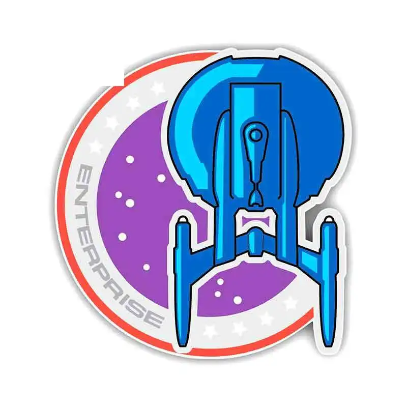 Funny 13cm x 12.4cm For Star Trek Enterprise Movie Decal Vinyl Car Sticker Suitable For VAN RV Waterproof Graffiti Sticker