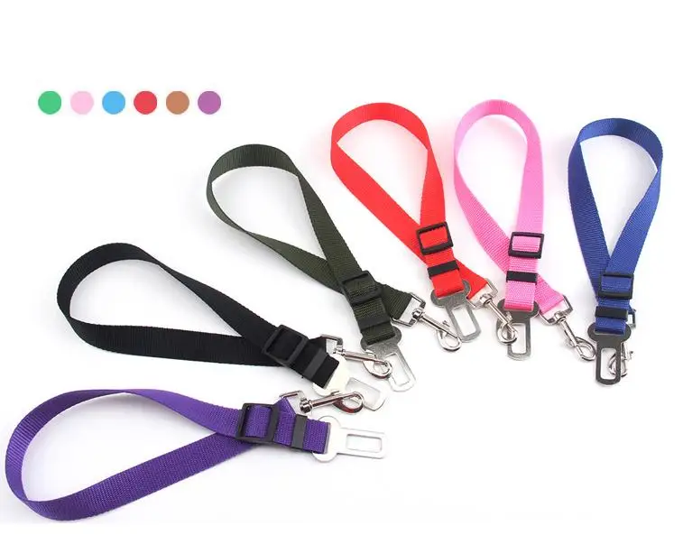 500pcs/lot Adjustable Pet Cat Dog Car Safety Seat Belt Harness Vehicle Seatbelt Lead Leash for Dogs Puppy Pet Supplies Wholesale