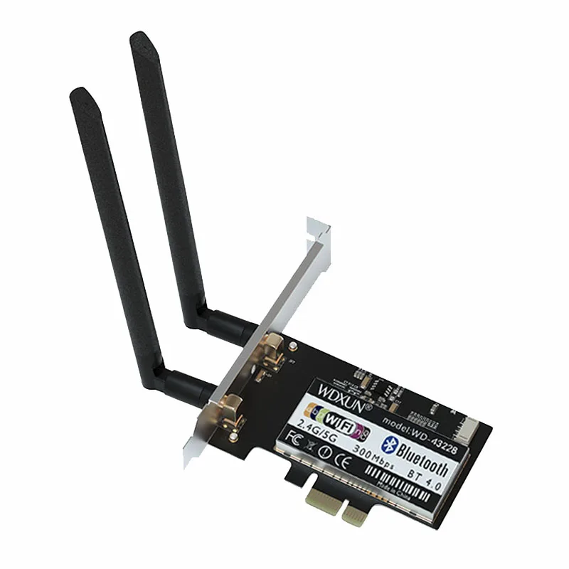 Placa de desktop pcie bcm943228, wi-fi, 2.4ghz e 5ghz, 802.11abgn, bluetooth 4.0