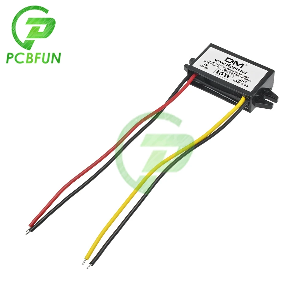 

New 15W DC-DC Buck Converter Step Down Module 12V to 5V 3A Monitor Power Supply Car Power Converter Regulator Adapter For Car