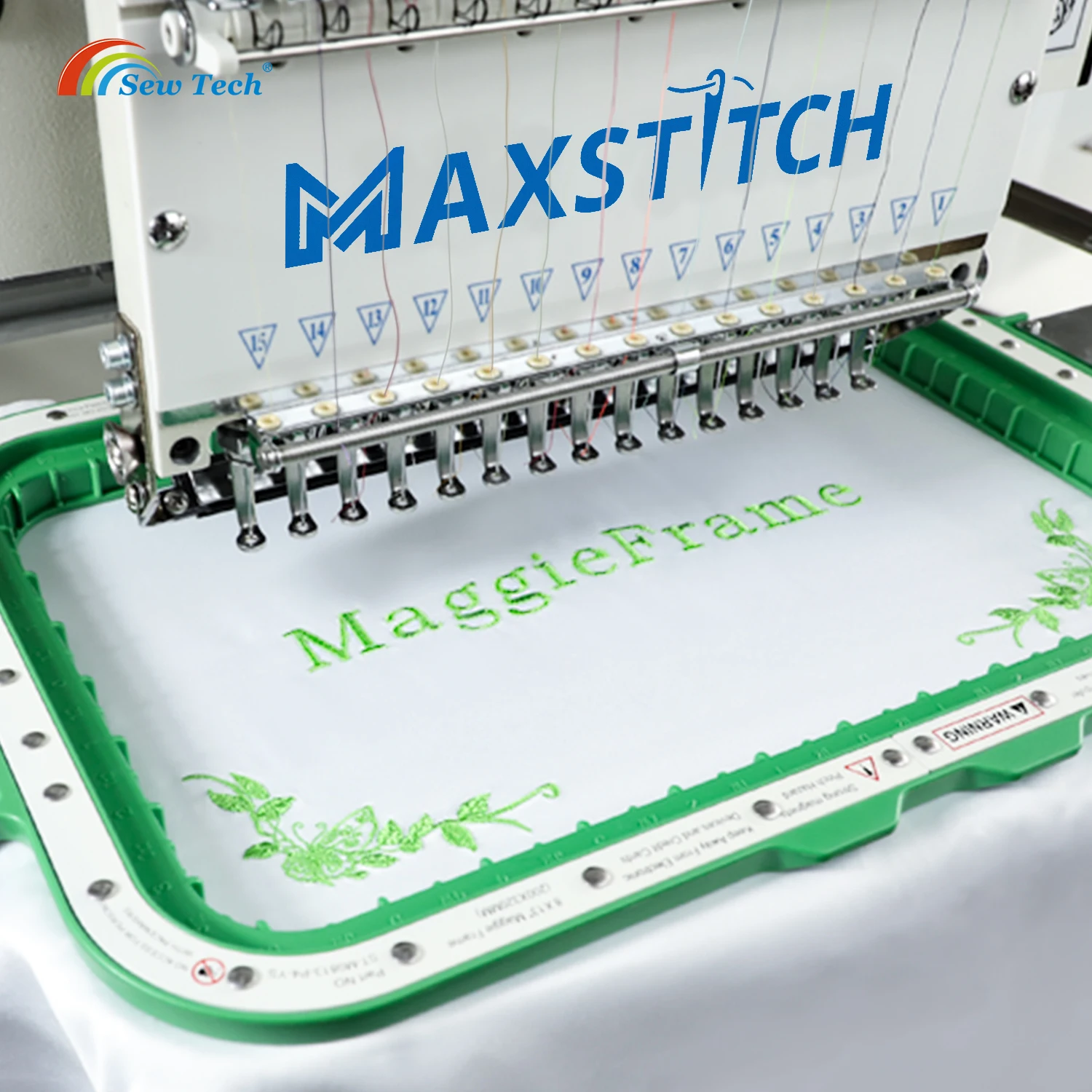 Sew Tech Magnetic Hoops for Embroidery Machine with HO-Style Brackets, Maggie Frame Mighty Hoops Embroidery Magnet Frames